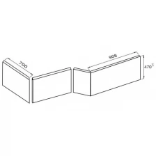 Фронтальная панель для ванны Jacob Delafon Bain Douche Neo 170x47 E6D135-00