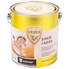 Декоративная пропитка для дерева Veres Junior Lazura №7, матовая, 0,75 л, махагон