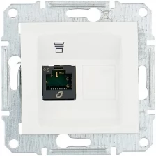 Schneider Electric Седна белый розетка RJ45 скрытая 1-ая