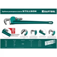 KRAFTOOL STILLSON, 1.5", трубный разводной ключ 2727-30