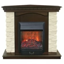 Электрокамин Real Flame Elford Corner AO-215 с очагом Majestic Lux Black