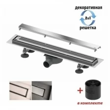 Душевой лоток с решеткой TECE Linus 90 15103099 Tile Steel