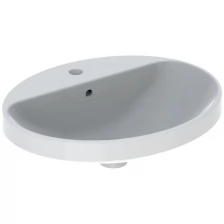 Geberit Раковина Geberit VariForm 500.720.01.2, 55 х 40 см, мебельная, перелив, цвет белый