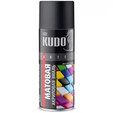 Краска универсальная KUDO "Extra Gloss Finish", акриловая, белая, RAL 9003, матовая, аэрозоль, 520 мл, упаковка 12 шт.