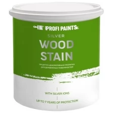 PROFIPAINTS Пропитка для дерева лессирующая с антисептиком без запаха ProfiPaints SILVER WOOD STAIN 9л , Тёмный дуб