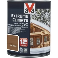 V33 Антисептик для дерева EXTREME PROTECTION Серебро 0,9л.