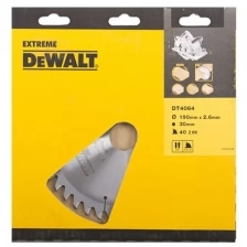 Диск пильный 190 х 30 мм, 40 зубьев, DeWalt EXTREME, DT4064, чистый рез