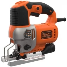 Электролобзик BLACK+DECKER BES610K-QS, 650 Вт оранжевый/черный