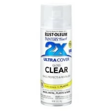 Защитный универсальный лак Ultra Cover 2x Clear Spray глянцевый