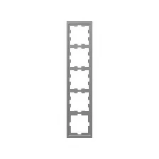 Рамка-5 Merten D-Life MTN4050-6536 универсальная нержавеющая сталь Schneider Electric