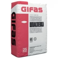 Шпаклёвка гипсовая Гифас Универсал (Gifas Universal) финишная, 25кг