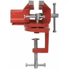 Тиски настольные облегченные поворотные 75 мм ( 1,25 кг ) KУРС 59427