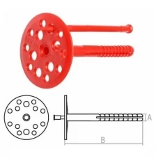 Дюбель для теплоизоляции 10х100 мм с пласт. гвоздем (100 шт в коробе) STARFIX (SMW1-28965-100)